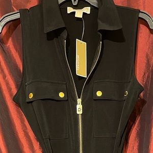 Michael Kors Blk Ankle length jumpsuit Sz Med NWT